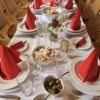 Eingedeckter Tisch mit Vorspeisen Catering Leipzig