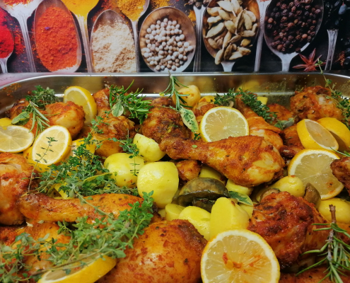 Mediterranes Zitronenhuhn