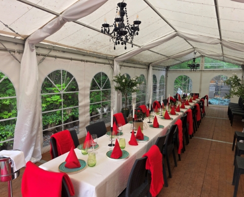 Festzelt fuer Feierlichkeiten